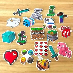 20 pc Random Minecraft Sticker Pack